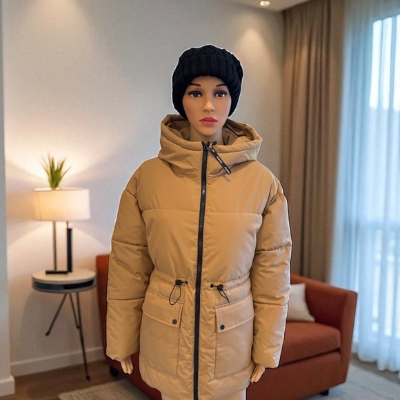 Puffit Hooded Puffer Jacket With Large Pockets. NWT. - Picture 6 of 11